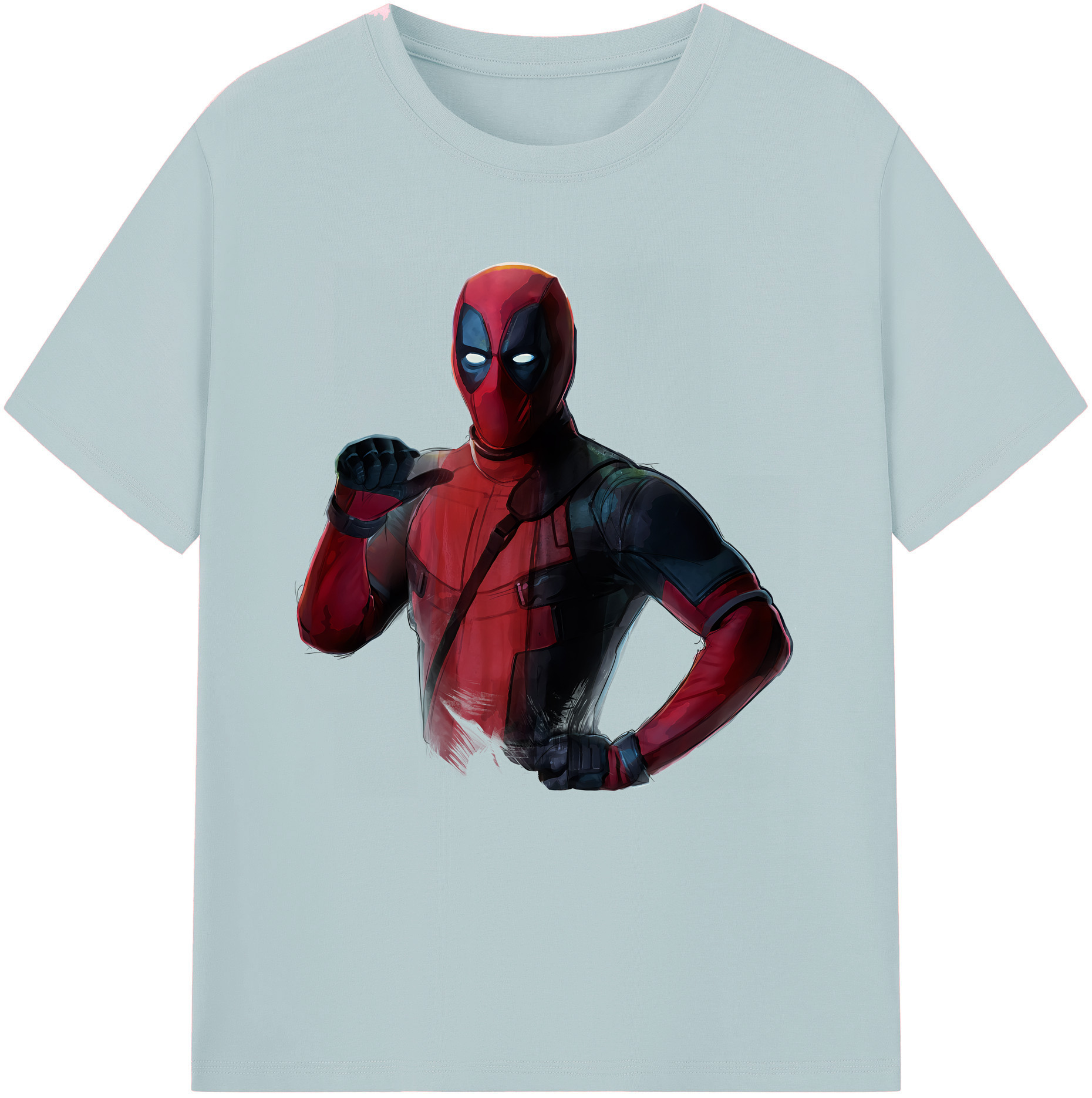 （画像用） Deadpool デッドプール 綿100％半袖Tシャツ（フロントプリント）